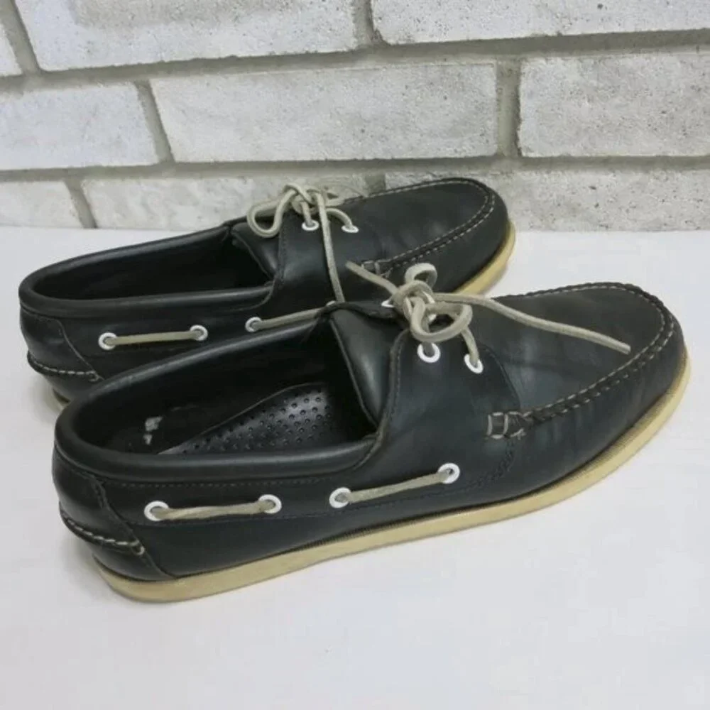 Brooks Brothers Leather Deck Boat Shoes Mens Casual Nautical Footwear Sz 11.5 M